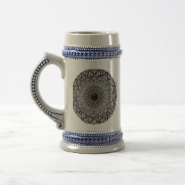 mandala-ontwerp op biermok bierpul