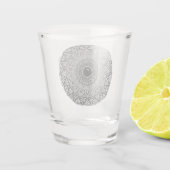 mandala ontwerp op shotglas shot glas (Achterkant)