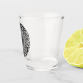 mandala ontwerp op shotglas shot glas (Rechts)