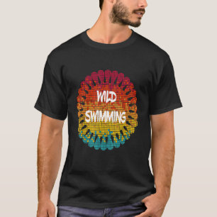 Mandala Ontwerp Open Water Ocean Zee Zwemmen Wild T-shirt