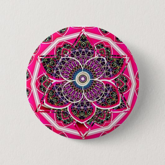 Mandala-ontwerp Ronde Button 5,7 Cm (Voorkant)