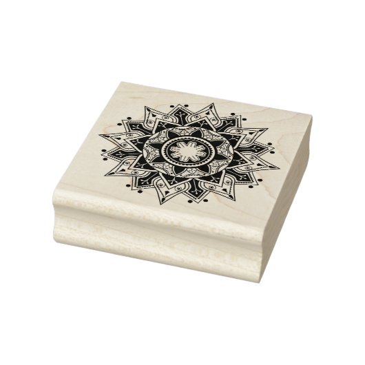 Mandala ontwerp rubberen stempel (Stempel)