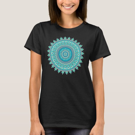 Mandala-ontwerp T-shirt (Voorkant)