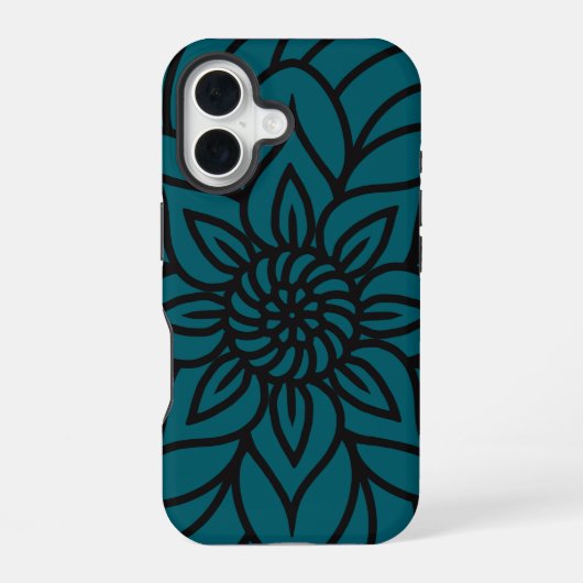 Mandala ontwerp telefoonhoesje iPhone 16 hoesje (Achterkant)