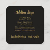 Mandala-ontwerp Vierkante Visitekaartje (Achterkant)