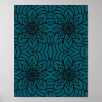 Mandala ontwerpprint, waardeposter papier (Matte)