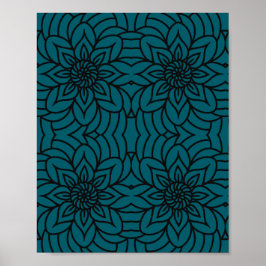 Mandala ontwerpprint, waardeposter papier (Matte) Poster