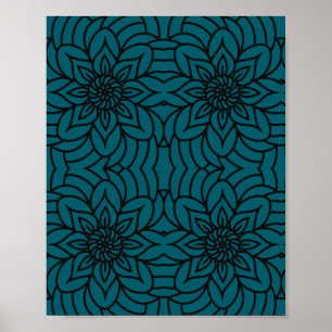 Mandala ontwerpprint, waardeposter papier (Matte) Poster