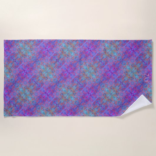 Mandala op Herhaal Strandlaken (Voorkant)