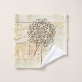 Mandala op Marble Bad Handdoek (Wasdoekje)