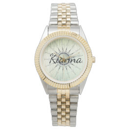 Mandala op mijnglas Horloge