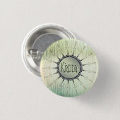 Mandala op mijnglas Ronde Button 3,2 Cm (Voorkant /achterkant)