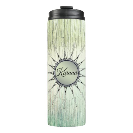 Mandala op mijnglas Thermosbeker (Voorkant)