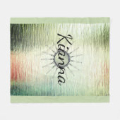  Mandala op Ombre Green gepersonaliseerd Fleece Deken (Voorkant (Horizontaal))