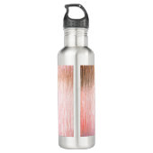  Mandala op peky roze glas Waterfles (Achterkant)