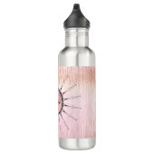  Mandala op peky roze glas Waterfles (Rechts)