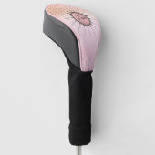Mandala op Roze Frosted Glass Gepersonaliseerd Golfheadcover (Schuin)