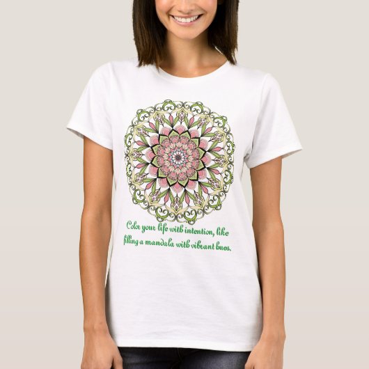 Mandala op T-shirt (Voorkant)
