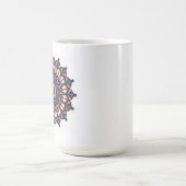 Mandala op wit koffiemok (Center)