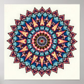 Mandala op wit poster (Voorkant)