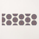 Mandala op wit yogamat (Voorkant (horizontaal))