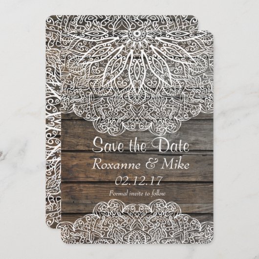 Mandala Opslaan Datum uitnodiging (Voorkant / Achterkant)