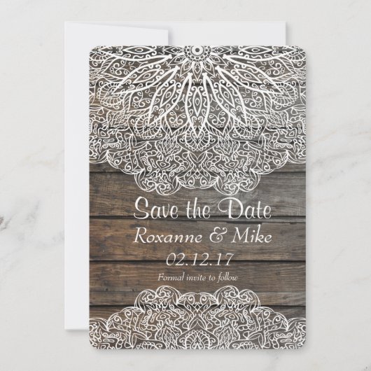 Mandala Opslaan Datum uitnodiging (Voorkant)