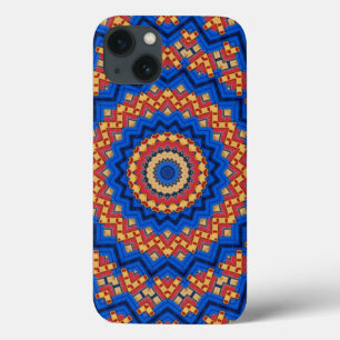 Mandala oranje blauw Case-Mate iPhone case