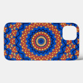 Mandala oranje blauw Case-Mate iPhone case (Achterkant (horizontaal))