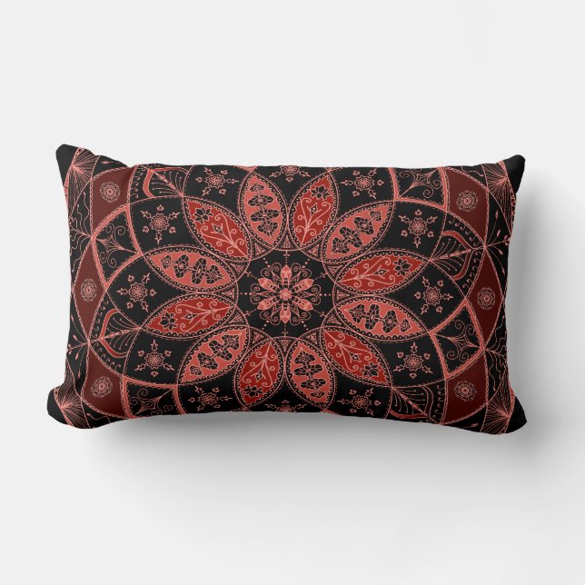 Mandala Oriental Art Pattern Design Autumn kussen (Voorkant)