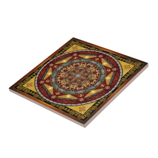 Mandala Oriental Bliss Tile Tegeltje (Zijkant)