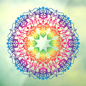Mandala Oriental Flower Yoga Art Raamsticker (Vel 3)
