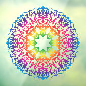 Mandala Oriental Flower Yoga Art Raamsticker (Vel 3)