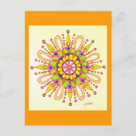Mandala Originele tekening Briefkaart