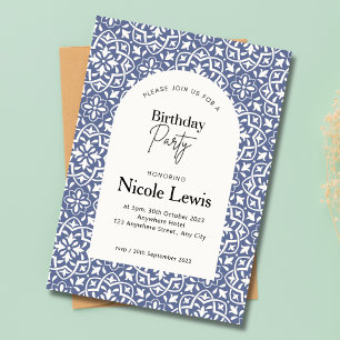 Mandala Ornament & Arabisch Patroon Lavendel Kaart