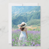 Mandala Ornament & Arabisch Patroon Lavendel Kaart (Achterkant)