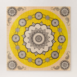 Mandala Ornamental: Etnisch Stijlontwerp. Legpuzzel