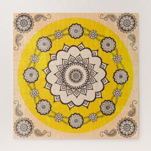 Mandala Ornamental: Etnisch Stijlontwerp. Legpuzzel (Verticaal)