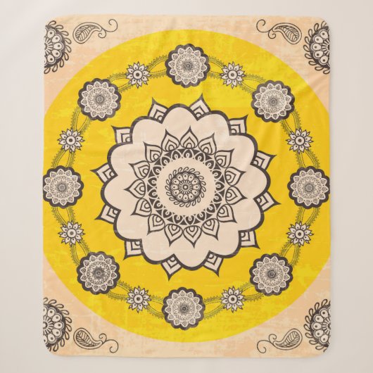 Mandala Ornamental: Etnisch Stijlontwerp. Sherpa Deken (Voorkant)