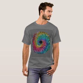 Mandala over LGBT Rainbow Tie Dye T-Shirt