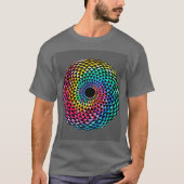 Mandala over LGBT Rainbow Tie Dye T-Shirt (Voorkant)