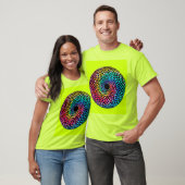 Mandala over LGBT Rainbow Tie Dye T-Shirt (Unisex)
