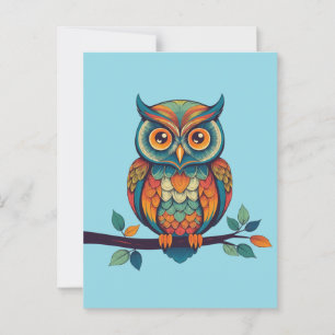 Mandala Owl Briefkaart