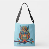 Mandala Owl Crossbody Tas (Voorkant)