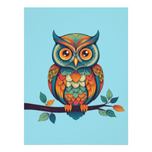 Mandala Owl Foto Afdruk