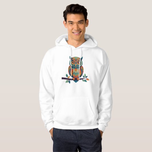 Mandala Owl Hoodie (Voorkant volledig)