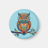 Mandala Owl Magneet (Voorkant)