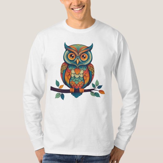 Mandala Owl T-shirt (Voorkant)