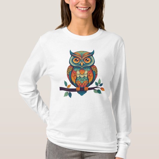 Mandala Owl T-shirt (Voorkant)