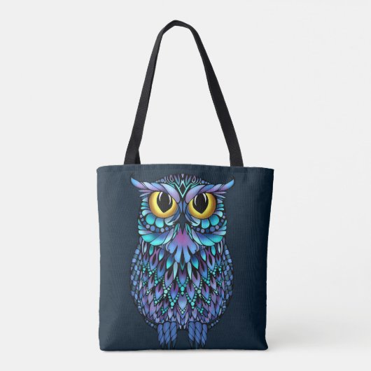 Mandala Owl Tote Bag (Achterkant)